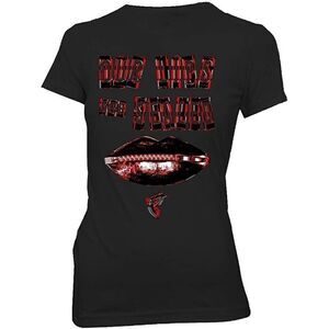 Famous Stars and Strips T-Shirt Our Lips are Sealed Tee - Black, Juniors XL